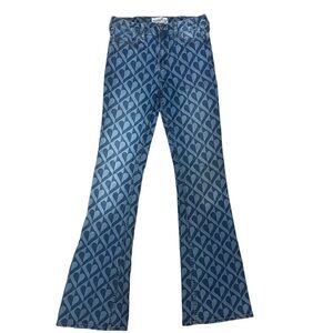 Abercrombie Kids High-Rise Heart Detail Flare Leg Size 13/14 Long